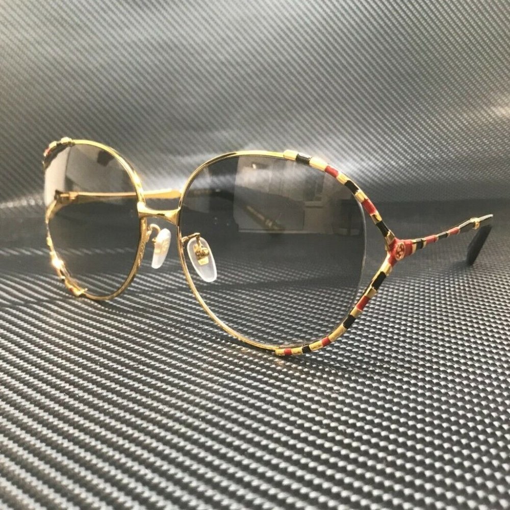 Gucci Women's Gold Oval Sunglasses! New!
